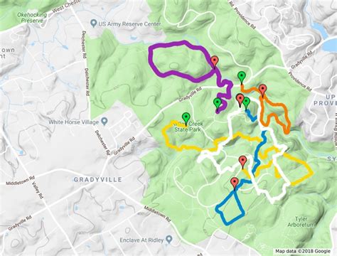 Friends of Ridley Creek State Park Trail Map