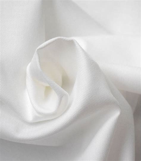 Tissu Twill Blanc