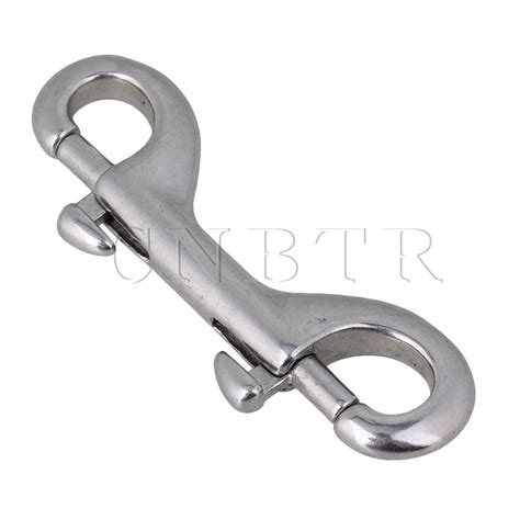 Cnbtr Mm Stainless Steel Double Key Ring Snap Bolt Trigger Chain