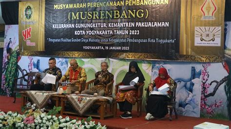 Kelurahan Gunungketur Musyawarah Perencanaan Pembangunan Kelurahan