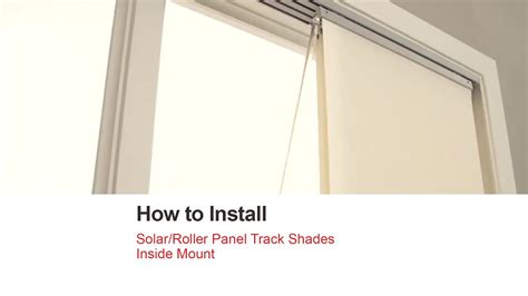 Bali Blinds How To Install Solarroller Panel Track Shades Inside Mount Youtube