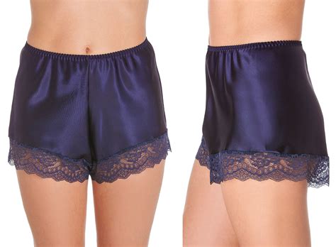 Womens Satin Lingerie Pyjamas Luxury Lace Camisole Cami French Knickers Pjs Ebay