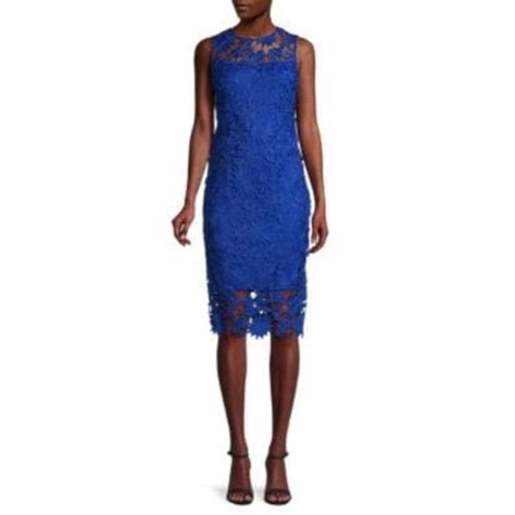 Calvin Klein Dresses Calvin Klein Womens Blue Lined Sleeveless