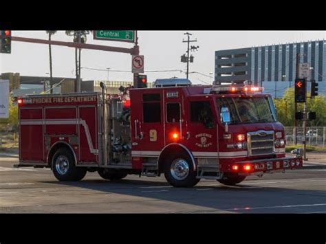 Engine 9 Responding Phoenix Fire Dept YouTube