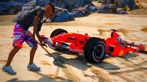 Gta Mods Encontrei Um Super Carro De Formula Enterrado Na Praia