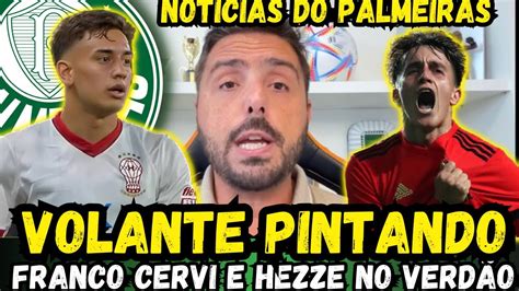 AGORA VERDÃO FECHANDO HEZZE FRANCO CERVI VEM NOTÍCIAS DO