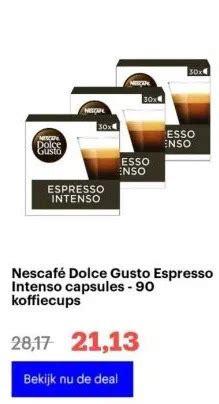 Nescaf Dolce Gusto Espresso Intenso Capsules Koffiecups