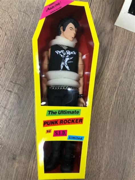 Rare Sid Vicious Doll In Coffin Action Figure Sex Pistols Figure