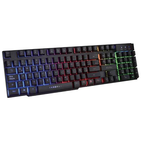 Teclado Gamer Kolke Delta S Mil Mec Nico Iluminaci N Led Multicolor