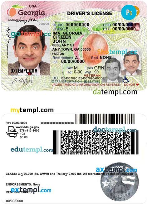 Usa Delaware Driving License Template In Psd Format Version 2 By