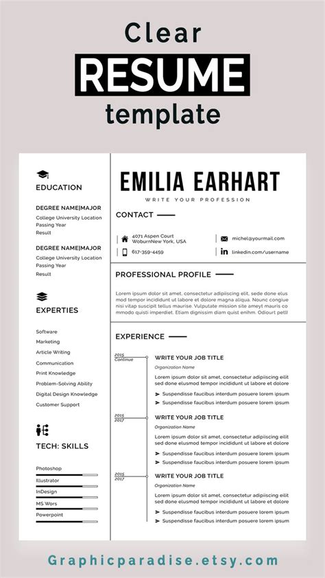 Resume Design Template Modern Resume Template Word Free Download ...