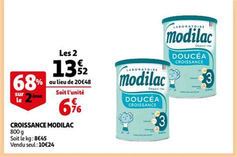 Promo Croissance Modilac Chez Auchan ICatalogue Fr