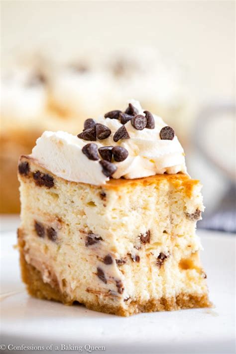 Chocolate Chip Cheesecake Step By Step Photos Confessions Of A Baking