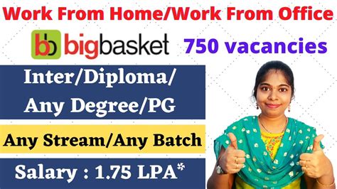 Work From Home Jobs 2022 Big Basket Jobs Big Basket Customer