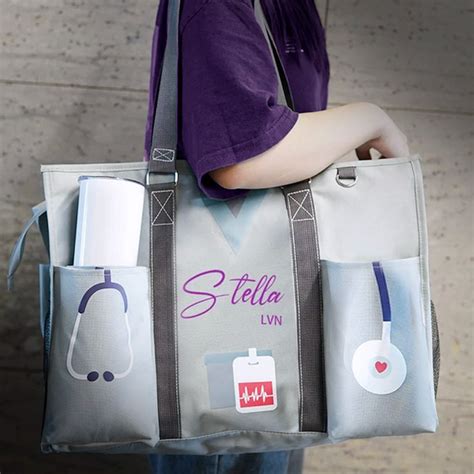 Grand Sac Fourre Tout Infirmi Re Personnalis Pour Le Travail Petit