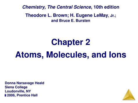 Ppt Chapter Atoms Molecules And Ions Powerpoint Presentation