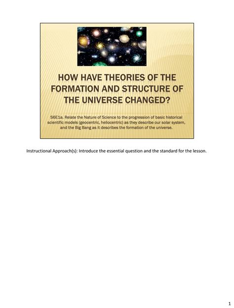 Solution Theories Universe Ppt Notes Studypool