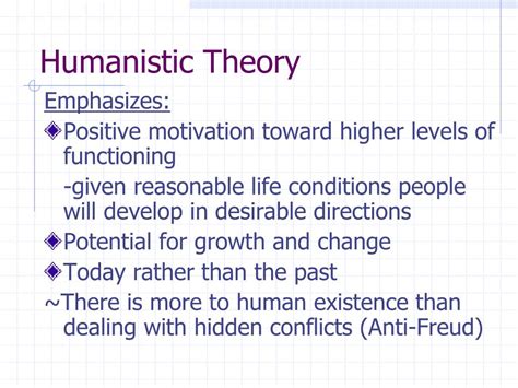 Ppt Humanistic Personality Theory Powerpoint Presentation Free