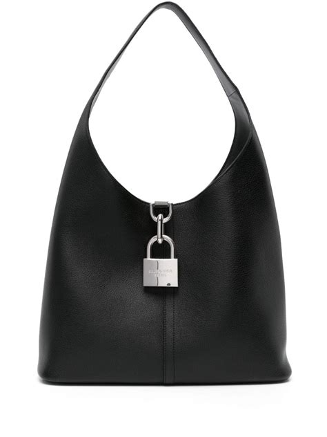 Balenciaga Medium Locker Leather Shoulder Bag Farfetch