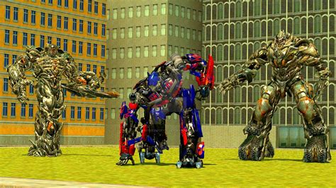 Optimus Prime vs Megatron and Shockwave by SpryMercury17 on DeviantArt