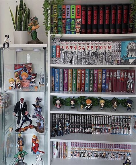 Cute Otaku Room Decor Manga Shelf And Figures