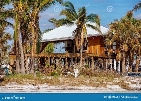 Beachfront Homes Destroyed By Hurricane Ian Fort Myers Fl Editorial Stock Image Image Of