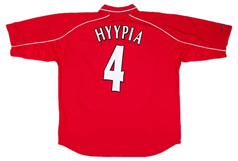 2000-02 Liverpool Home Shirt Hyypia #4 - Good 5/10 - (XXL)