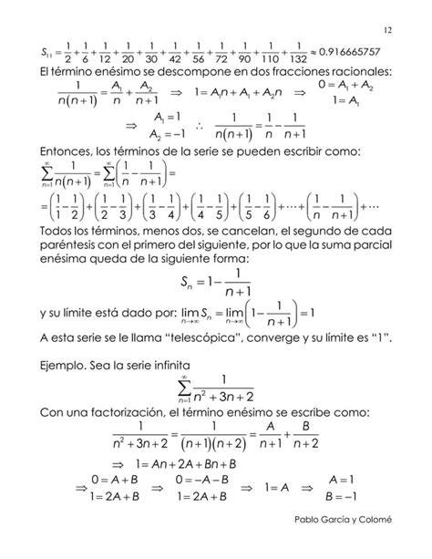 C Lculo Integral Cap Tulo Sucesiones Y Series Pdf Descarga Gratuita