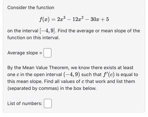 Solved Consider The Function Fx2x3−12x2−30x5 On The