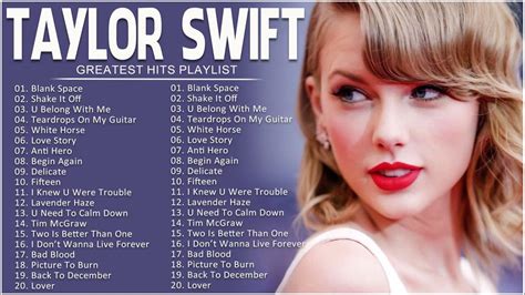 Taylor Swift Greatest Hits Full Album Best Songs Collection 2023 Youtube