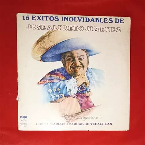 José Alfredo Jiménez 15 Éxitos Acetato Disco Vinil Lp Cuotas sin