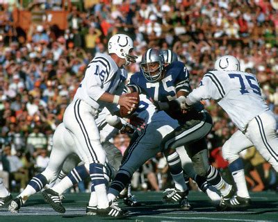 Color 8x10 Photo Baltimore Colts QB Earl Morrall Free Shipping EBay