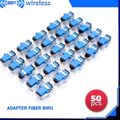 Jual Special Limited 1 PACK ISI 50PCS Adapter SC BIRU Coupler