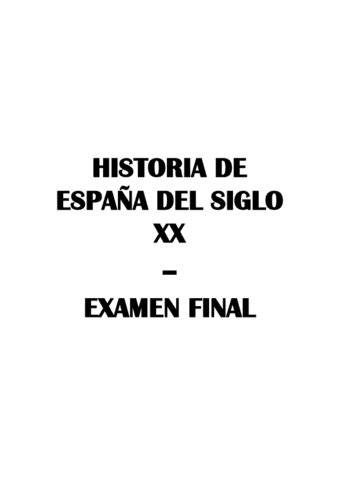 Historia De Espana Apuntes Final Pdf