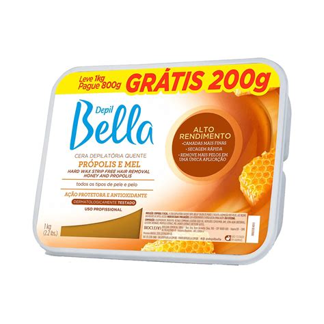 Cera Micro Ondas Cremosa Mel E Aloe Vera 100g Depil Bella Sarah