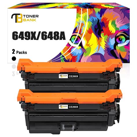 Toner Bank 2 Pack Compatible Toner Cartridge For Hp Ce260x 649x