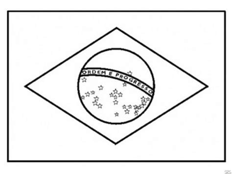 Bandeira Do Brasil Para Colorir Pdf Braincp