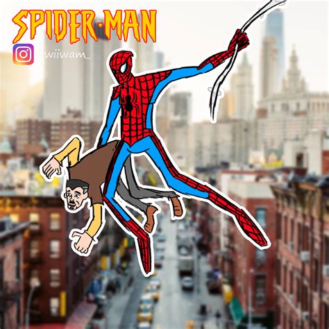 This Is My Recreation Of The Iconic Spider Man Web Swinging Pose From