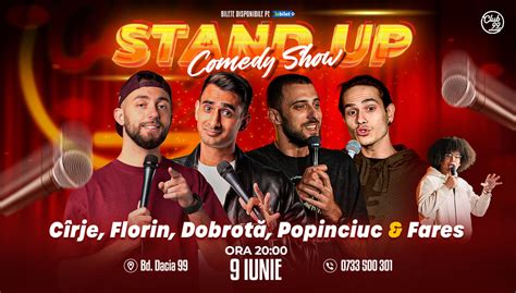 Bilete Stand up Comedy cu Cîrje Florin Gheorghe Dobrotă Popinciuc