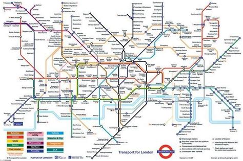 Mapa Metra London Mapa