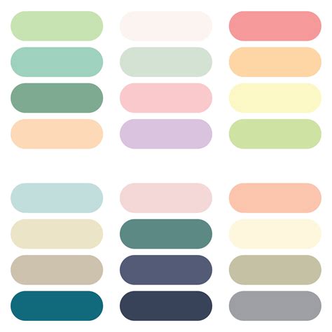 Abstract Colored Palette Guide Pastel Color Set Rgb Color 26743494