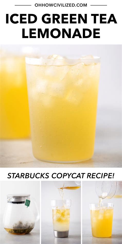 Starbucks Iced Green Tea Lemonade Copycat Artofit