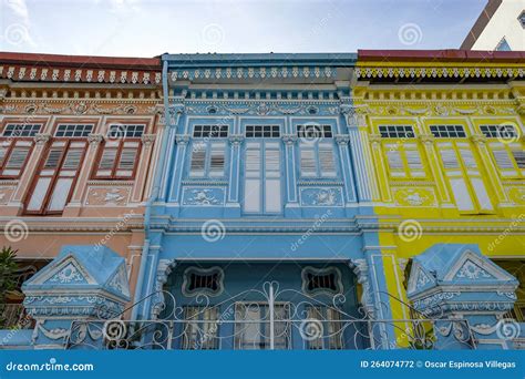 Peranakan Houses In Singapore Editorial Image | CartoonDealer.com ...