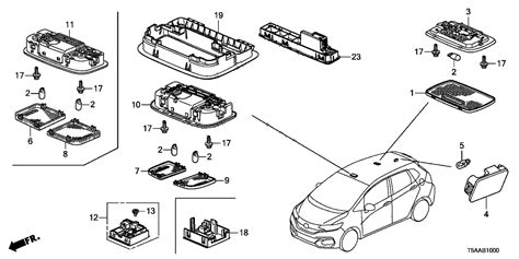 2019 Honda Fit 5 Door Ex Ka Cvt Interior Light Honda Parts Now
