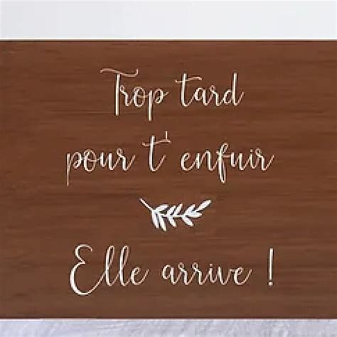 Trop Tard Pour T Enfuir Etsy France