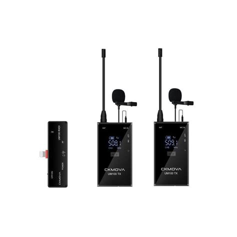 Set Microfoane Lavaliera Wireless Ckmova Um Negru Emag Ro