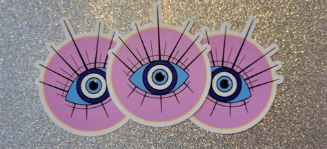 Glam Evil Eye Vinyl Sticker Etsy