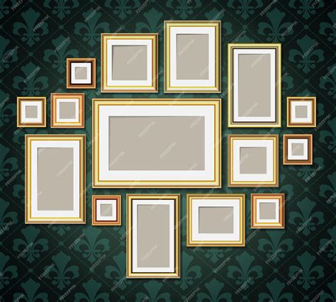 Premium Vector Antique Vintage Wooden Photo Frames Collection