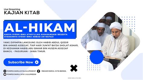 Live Kajian Umum Kitab Syarah Al Hikam Ilmu Ma Rifat Dibalik