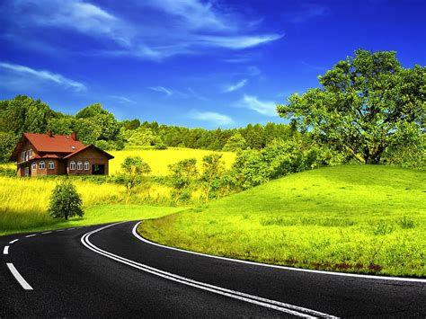 Peaceful Place Architecture Pretty House Grass Bonito Clouds